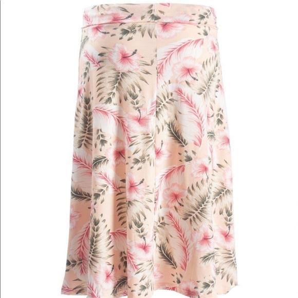Floral Foldover Skirt- Pink - Picture 4 of 4